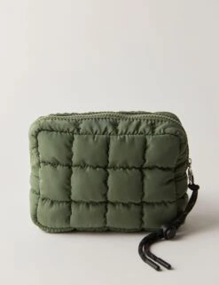 Quilted Mini Case in Washed Sage - Premium Travel & Gym Organizer -The Sports Edit Store free people movement quilted mini case washed sage a2454 3300 3