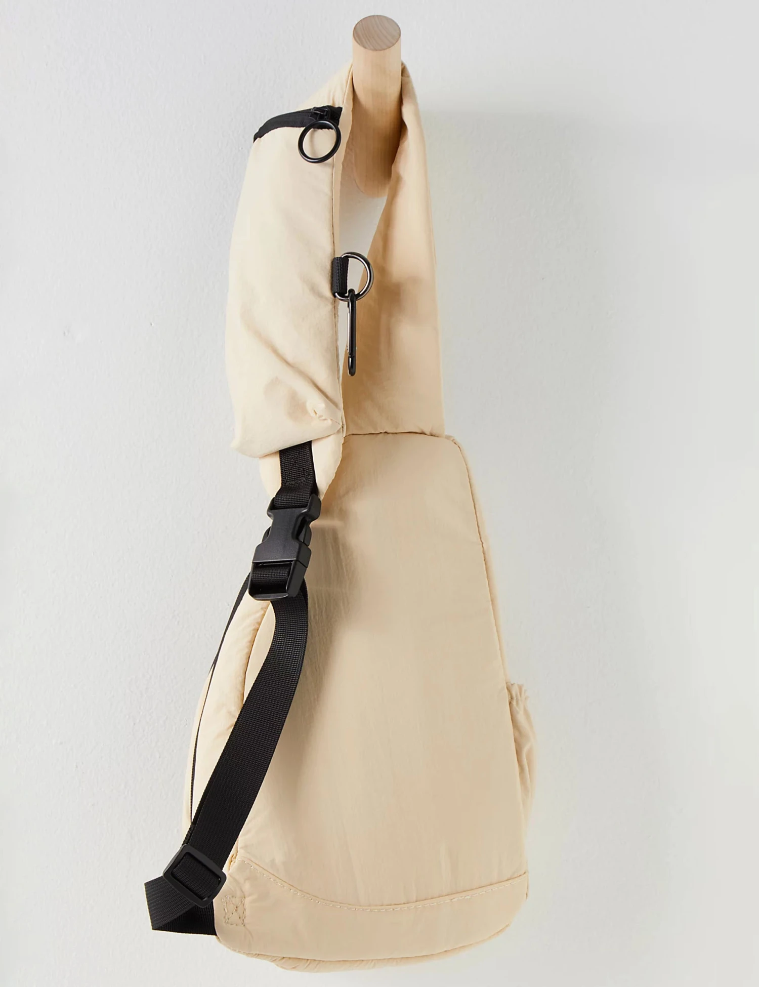 Lightweight Technical Crossbody Bag - Ivory Sporty Sling for Travel 4 Lightweight Technical Crossbody Bag - Ivory Sporty Sling for Travel - Image 2