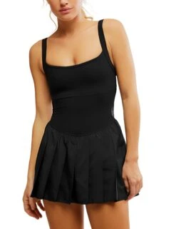 Swing Of Things Skortsie - Black