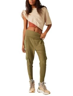 Take A Hike Harem Pants - Seagrass -The Sports Edit Store free people movement take a hike harem seagrass OB1384430 3300 2