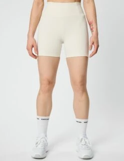 High Waisted Run Short - Ivory -The Sports Edit Store girlfriend collective hw run short ivory 4013 sw 1