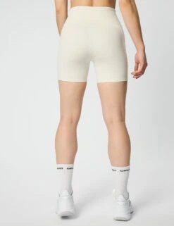 High Waisted Run Short - Ivory -The Sports Edit Store girlfriend collective hw run short ivory 4013 sw 5