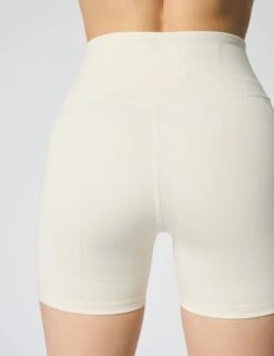 High Waisted Run Short - Ivory -The Sports Edit Store girlfriend collective hw run short ivory 4013 sw 7