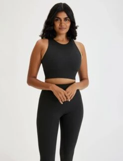 RIB Dylan Bra - Black -The Sports Edit Store girlfriend collective rib dylan bra black 1