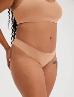 Girlfriend Collective Sport Thong - Toast