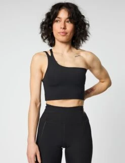 Uma One Shoulder Bra - Black
