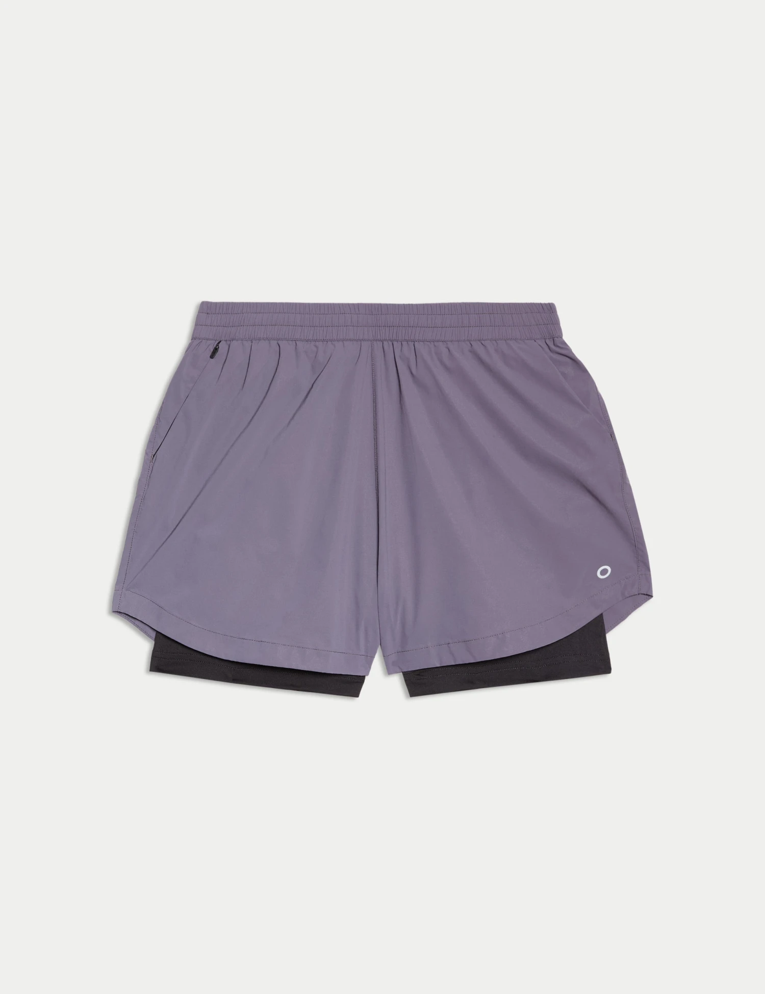 360° Reflective Layered Running Shorts - Lilac 8 360° Reflective Layered Running Shorts - Lilac - Image 6