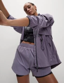 360° Reflective Layered Running Shorts - Lilac 11 360° Reflective Layered Running Shorts - Lilac -The Sports Edit Store goodmove 360 reflective layered running shorts lilac 6191 4