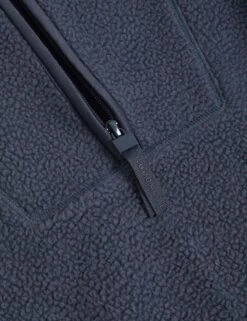 Borg Half Zip Longline Fleece Jacket - Nightshade 12 Borg Half Zip Longline Fleece Jacket - Nightshade -The Sports Edit Store goodmove borg half zip longline fleece jacket nightshade 5974 5