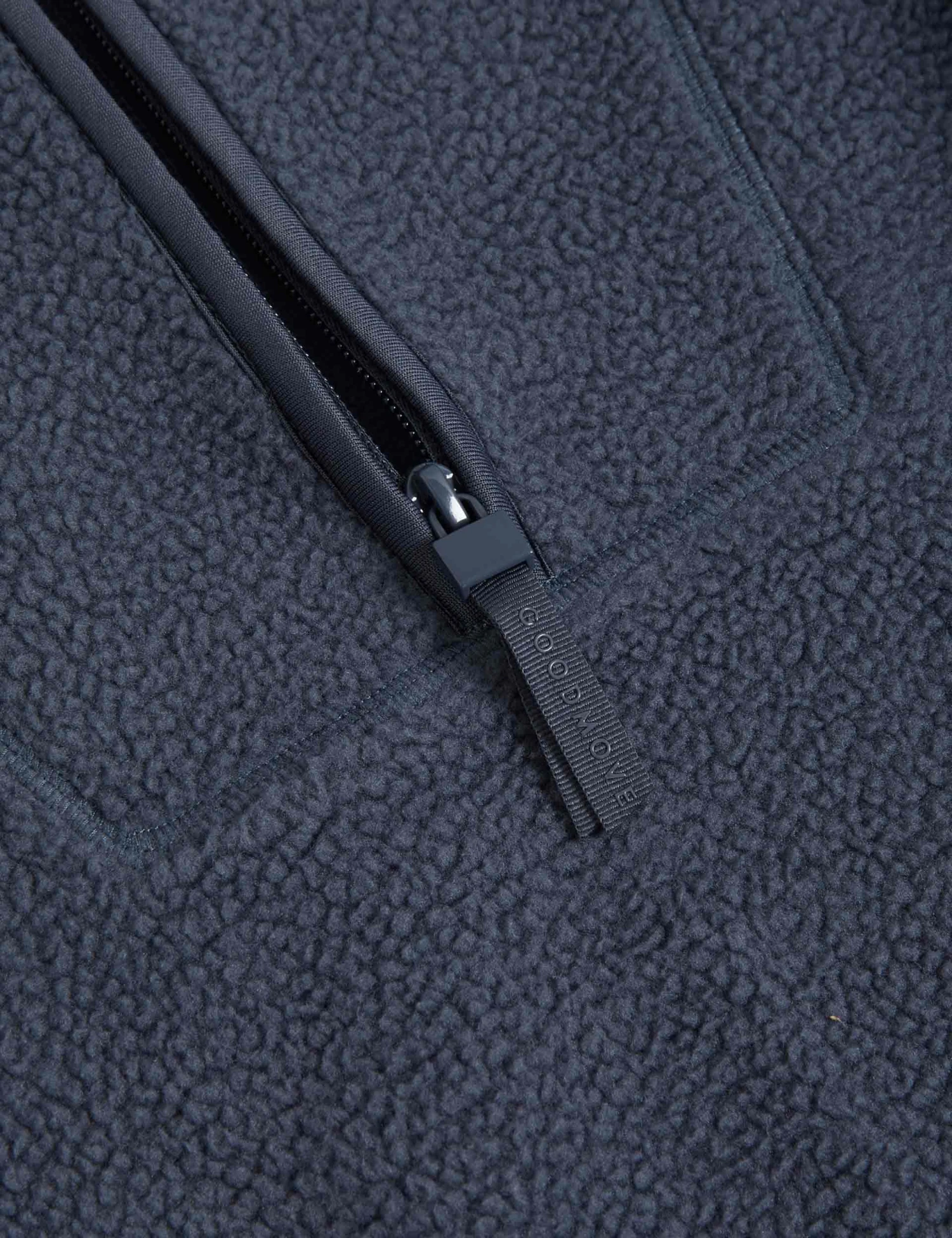 Borg Half Zip Longline Fleece Jacket - Nightshade 7 Borg Half Zip Longline Fleece Jacket - Nightshade - Image 5