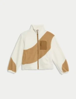 Borg Zip Up Funnel Neck Fleece - Ivory 13 Borg Zip Up Funnel Neck Fleece - Ivory -The Sports Edit Store goodmove borg zip up funnel neck fleece ivory 6196 1