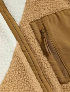 Borg Zip Up Funnel Neck Fleece - Ivory 12 Borg Zip Up Funnel Neck Fleece - Ivory -The Sports Edit Store goodmove borg zip up funnel neck fleece ivory 6196 7