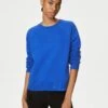 Cotton Rich Crew Neck Sweatshirt - Electric Blue -The Sports Edit Store goodmove cotton rich crew neck sweatshirt electric blue T51 3009R 1