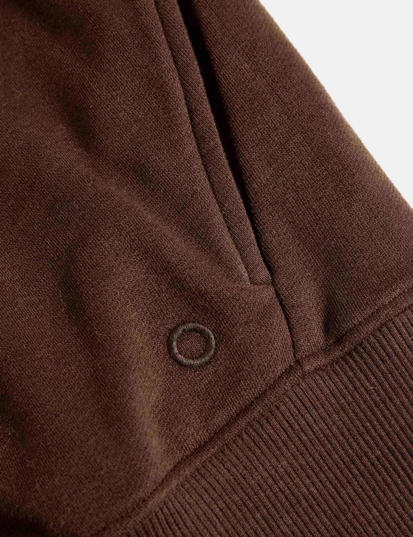 Cotton Rich Oversized Sweatshirt - Dark Chocolate 7 Cotton Rich Oversized Sweatshirt - Dark Chocolate - Image 5