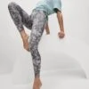 Go Balance Printed Wrap Waist Yoga Leggings - Grey Mix 1 Go Balance Printed Wrap Waist Yoga Leggings - Grey Mix -The Sports Edit Store goodmove go balance printed wrap waist yoga leggings grey 6308p 1