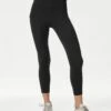 Go Move High Waisted 7/8 Gym Leggings - Black -The Sports Edit Store goodmove go move high waisted 7 8 gym leggings black 6544 bla 1