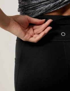 Go Train 7/8 Gym Leggings - Black -The Sports Edit Store goodmove go train 7 8 gym leggings black T51 6552 1