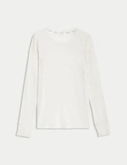 Merinotec Crew Neck Walking Top - Ivory -The Sports Edit Store goodmove merinotec crew neck walking top ivory 5939a 9