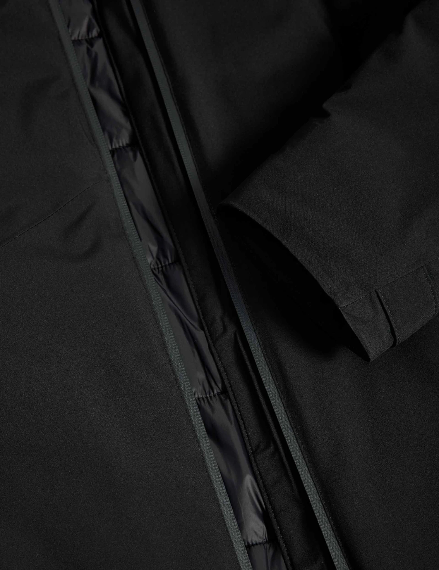 Padded Waterproof Hooded Jacket - Black 7 Padded Waterproof Hooded Jacket - Black - Image 5