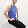 Round Neck Relaxed Vest Top - Cobalt -The Sports Edit Store goodmove round neck relaxed vest top cobalt 6348 1
