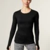 Scoop Neck Long Sleeve Top - Black 1 Scoop Neck Long Sleeve Top - Black -The Sports Edit Store goodmove scoop neck long sleeve top black T51 5159 1