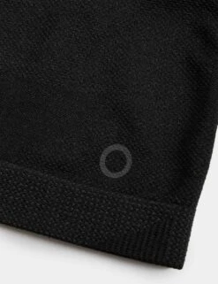 Scoop Neck Seamless Fitted Crop Top - Black -The Sports Edit Store goodmove scoop neck seamless fitted crop top black T51 5766 4