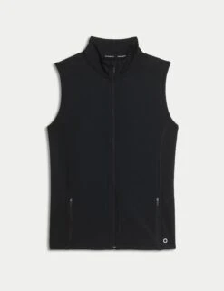 Ultraheat Zip Up Running Gilet - Black -The Sports Edit Store goodmove ultraheat zip up running gilet black 6184 1