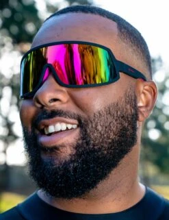 Goodr I Do My Own Stunts - Black Polarized Wrap G Sunglasses -The Sports Edit Store goodr sunglasses i do my own stunts black 7