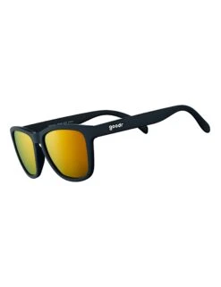 Goodr Whiskey Shots With Satan - Black Polarized Running Sunglasses