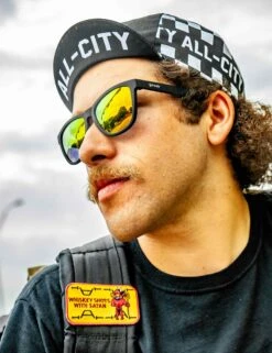 Goodr Whiskey Shots With Satan - Black Polarized Running Sunglasses -The Sports Edit Store goodr sunglasses whiskey shots with satan black 3