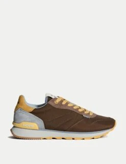 HOFF Track & Field Brown - Men's Premium Casual Sneakers