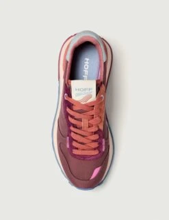 HOFF Track & Field - Burgundy Retro Athletic Sneakers -The Sports Edit Store hoff track field trainers burgundy 22517004 2