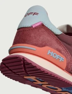 HOFF Track & Field - Burgundy Retro Athletic Sneakers -The Sports Edit Store hoff track field trainers burgundy 22517004 3