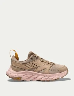 Hoka Anacapa Breeze Low Trail Shoes - Oxford Tan/Peach Whip