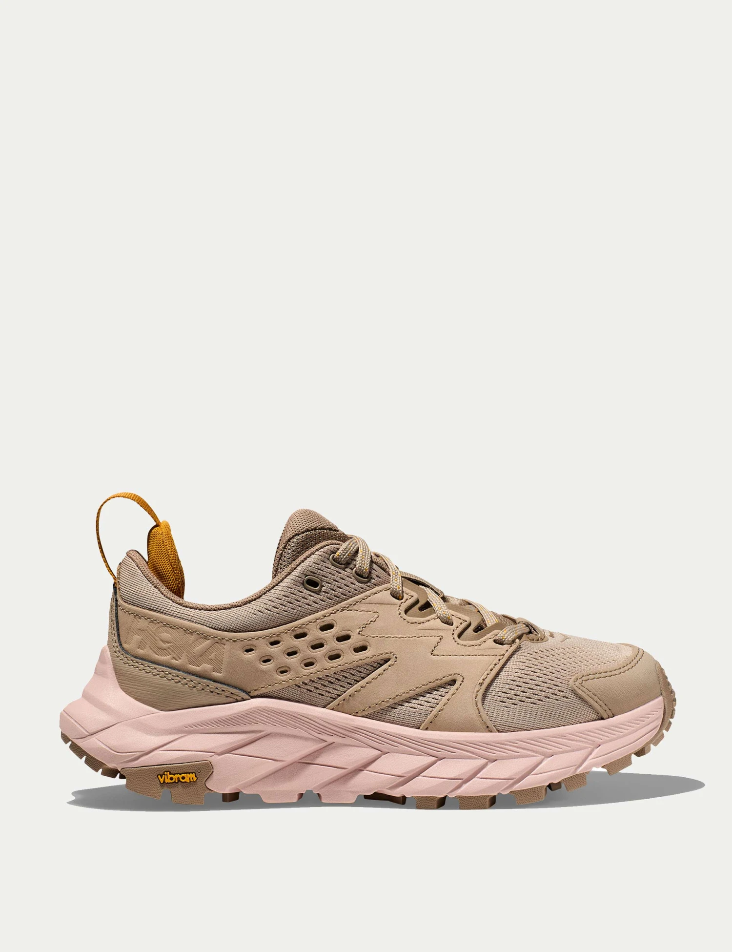 Hoka Anacapa Breeze Low Trail Shoes - Oxford Tan/Peach Whip 3 Hoka Anacapa Breeze Low Trail Shoes - Oxford Tan/Peach Whip
