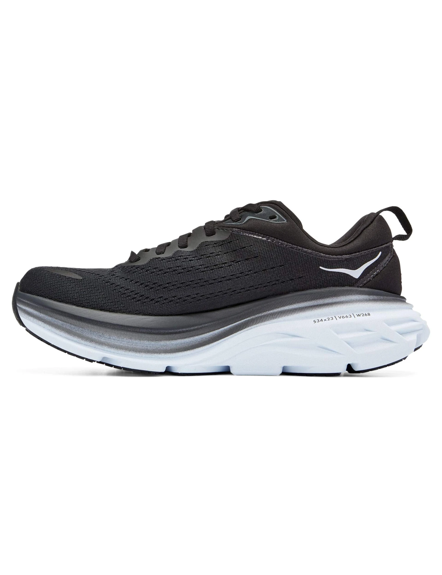 Hoka Bondi 8 Road Running Shoes - Black/White 4 Hoka Bondi 8 Road Running Shoes - Black/White - Image 2