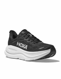 Hoka Bondi 9 - Black/White -The Sports Edit Store hoka bondi 9 shoes black white 1162012 bwht 2