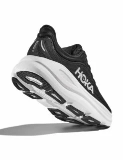 Hoka Bondi 9 - Black/White -The Sports Edit Store hoka bondi 9 shoes black white 1162012 bwht 5
