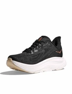 Hoka Clifton 10 - Black/Rose Gold -The Sports Edit Store hoka clifton 10 shoes black rose gold 1162031 brgl 3