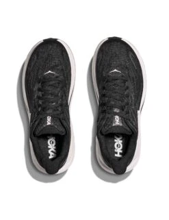 Hoka Clifton 10 Road Running Shoes - Black/White 16 Hoka Clifton 10 Road Running Shoes - Black/White -The Sports Edit Store hoka clifton 10 shoes black white 1162031 bwht 2