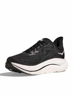Hoka Clifton 10 Road Running Shoes - Black/White 12 Hoka Clifton 10 Road Running Shoes - Black/White -The Sports Edit Store hoka clifton 10 shoes black white 1162031 bwht 3