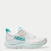 Hoka Clifton 10 - White/Cielo Blue Road Running Shoes -The Sports Edit Store hoka clifton 10 shoes white cielo blue 1162031 wtcl 1