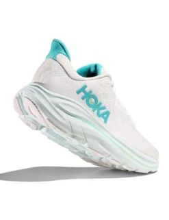 Hoka Clifton 10 - White/Cielo Blue Road Running Shoes -The Sports Edit Store hoka clifton 10 shoes white cielo blue 1162031 wtcl 4