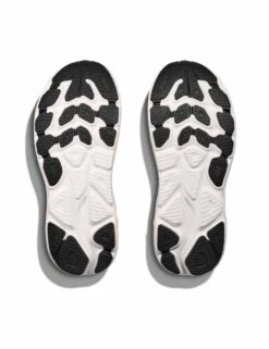 Hoka Clifton 10 Wide - Black/White -The Sports Edit Store hoka clifton 10 wide shoes black white 1162050 bwht 8