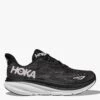 Hoka Clifton 9 Road Running Shoes - Black/White 2 Hoka Clifton 9 Road Running Shoes - Black/White -The Sports Edit Store hoka clifton 9 shoes black white 1127896 BWHT