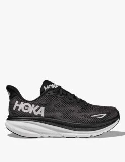 Hoka Clifton 9 Road Running Shoes - Black/White