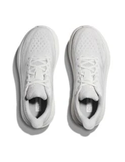 Hoka Clifton 9 Road Running Shoes - White/White -The Sports Edit Store hoka clifton 9 shoes white white 1127896 WWH 8