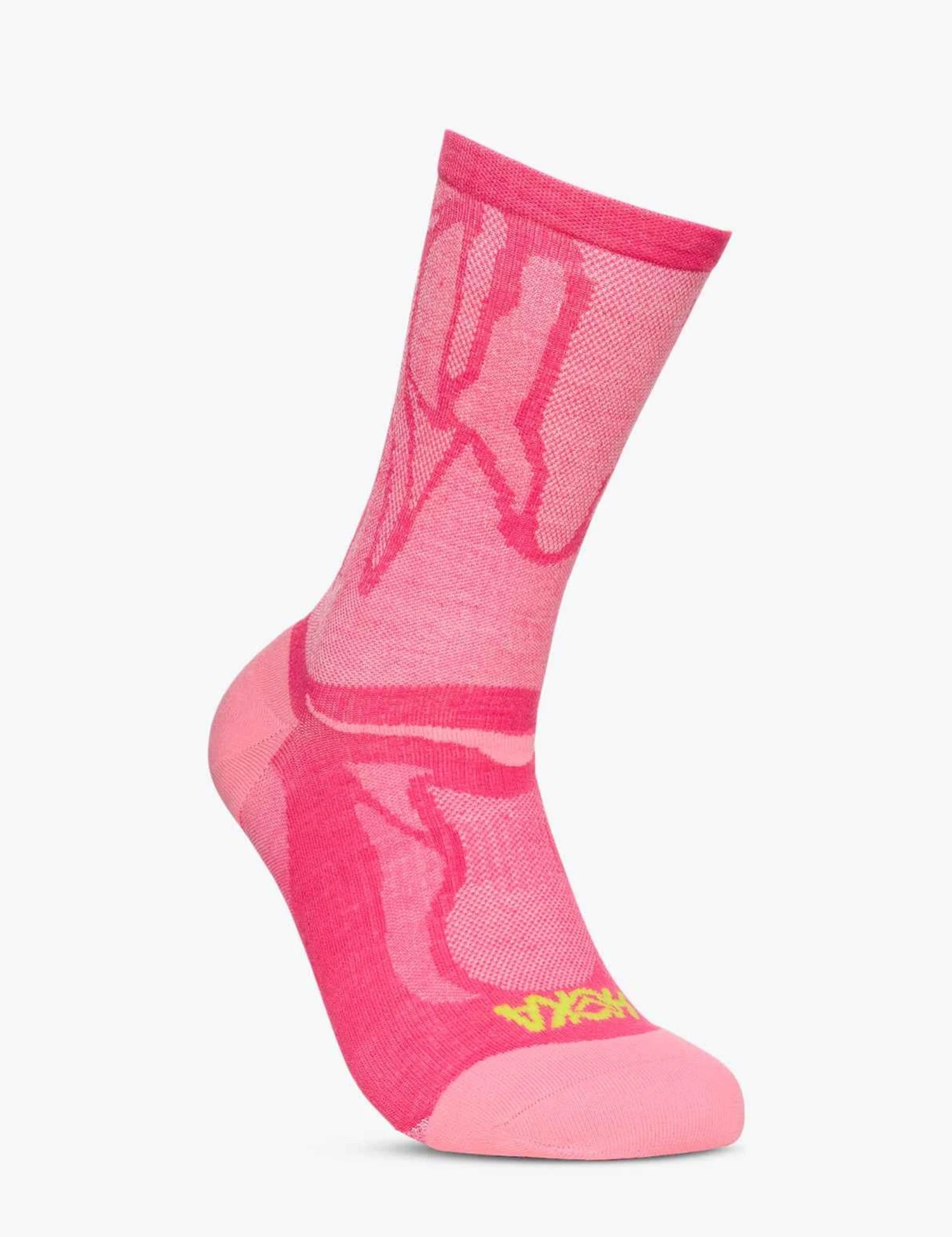 Hoka Clifton Crew Run Sock - Electric Rose 4 Hoka Clifton Crew Run Sock - Electric Rose - Image 2