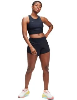 Hoka Glide 4'' Short - Black -The Sports Edit Store hoka glide 4in short black 1151091 blk 3