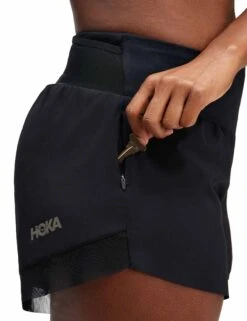 Hoka Glide 4'' Short - Black -The Sports Edit Store hoka glide 4in short black 1151091 blk 7